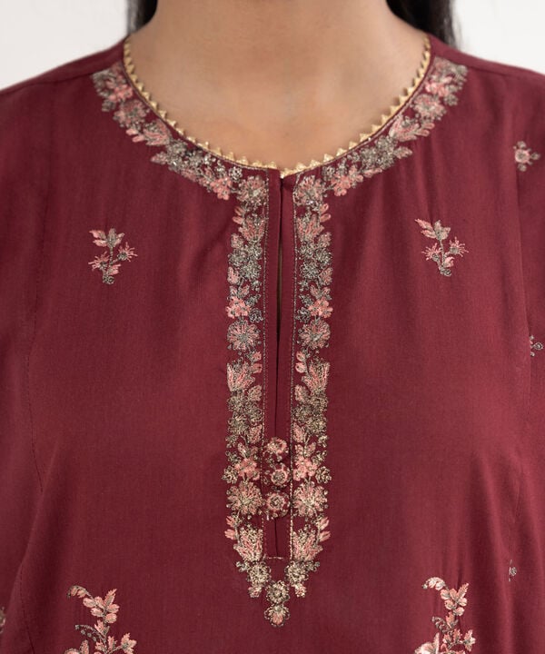 Embroidered Cotton Viscose Shirt
