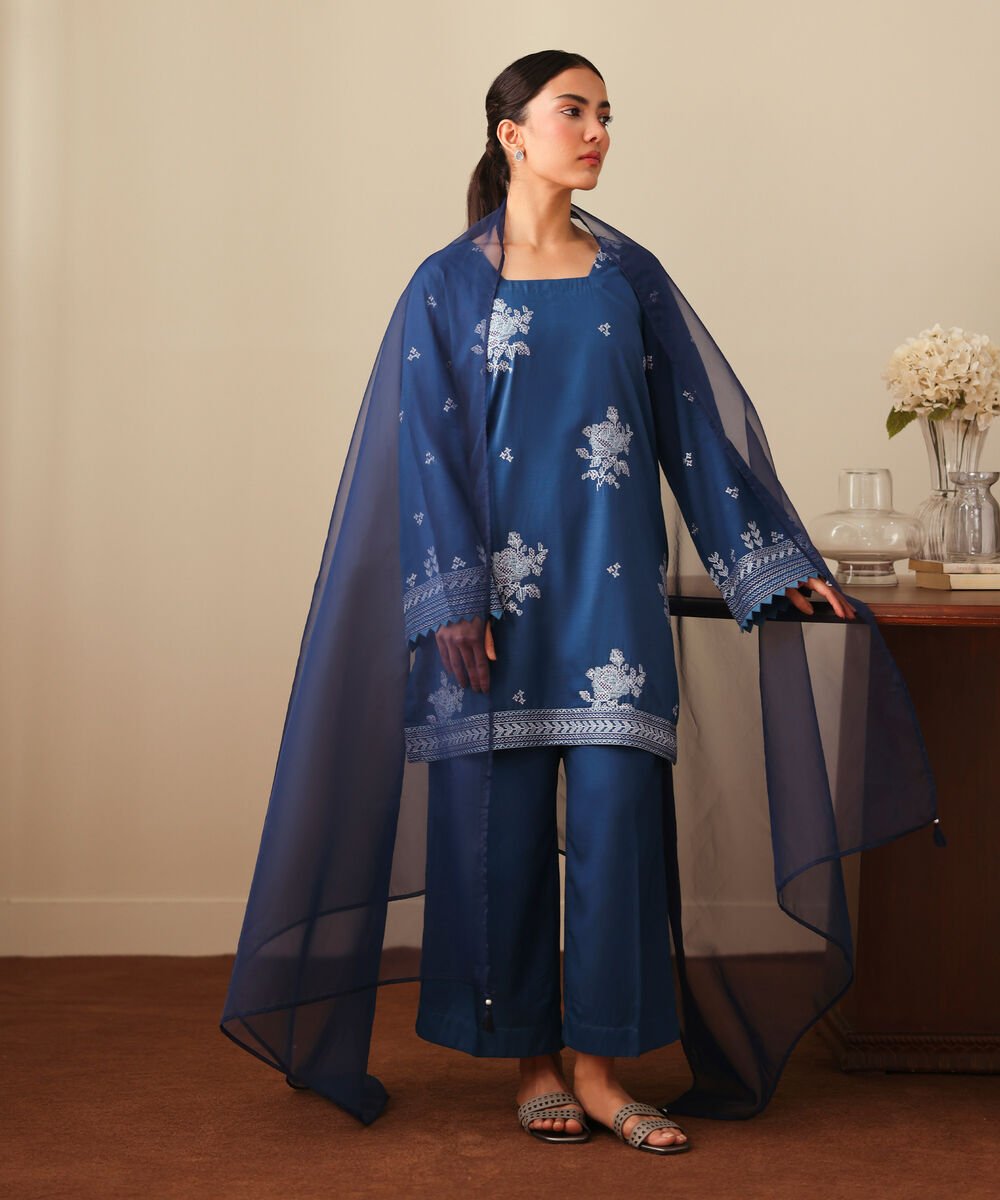 Embroidered Cotton Viscose Shirt