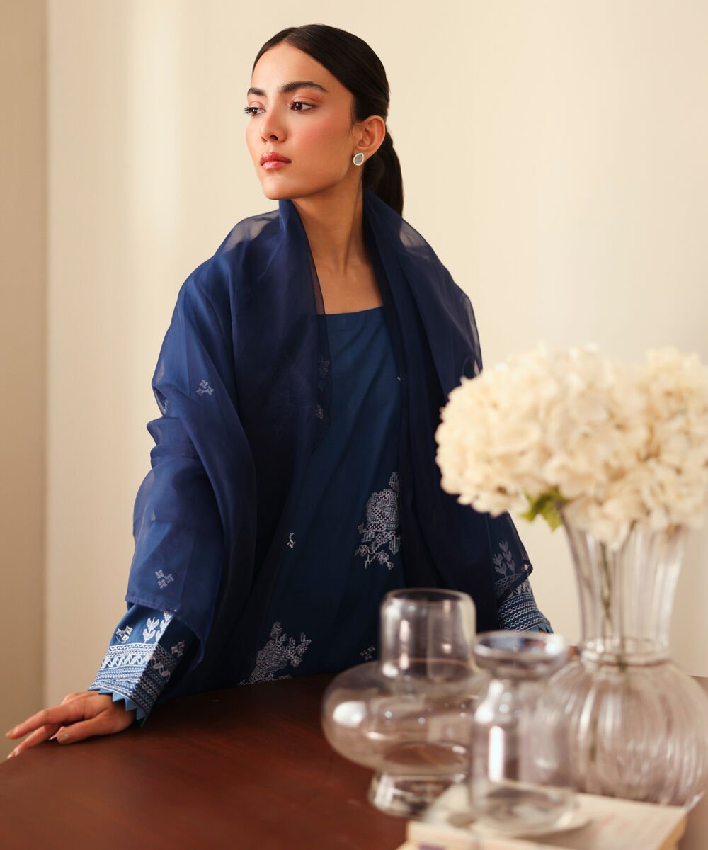 Embroidered Cotton Viscose Shirt