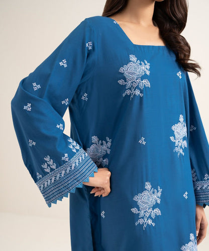 Embroidered Cotton Viscose Shirt