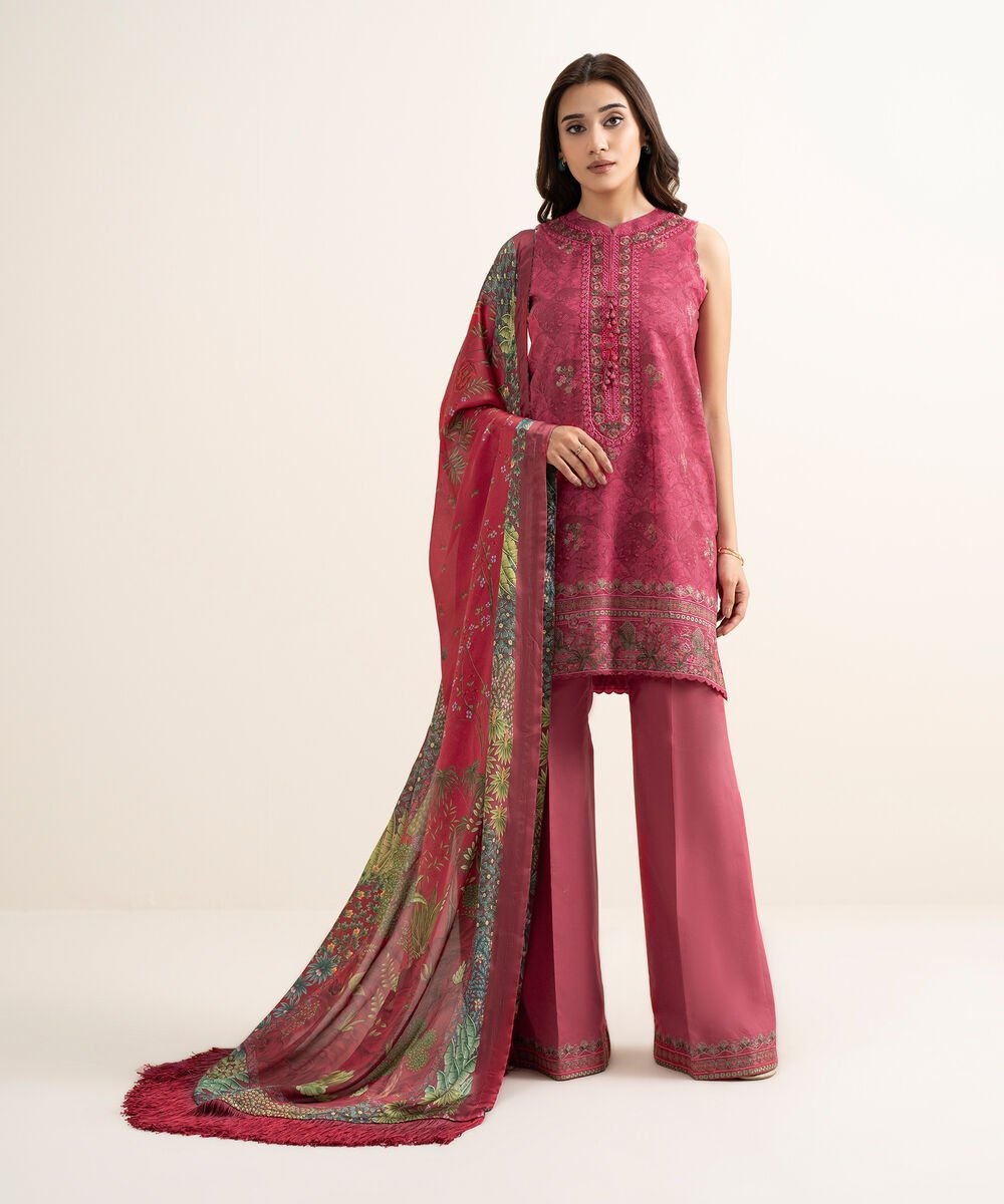 3 Piece - Embroidered Lawn Suit