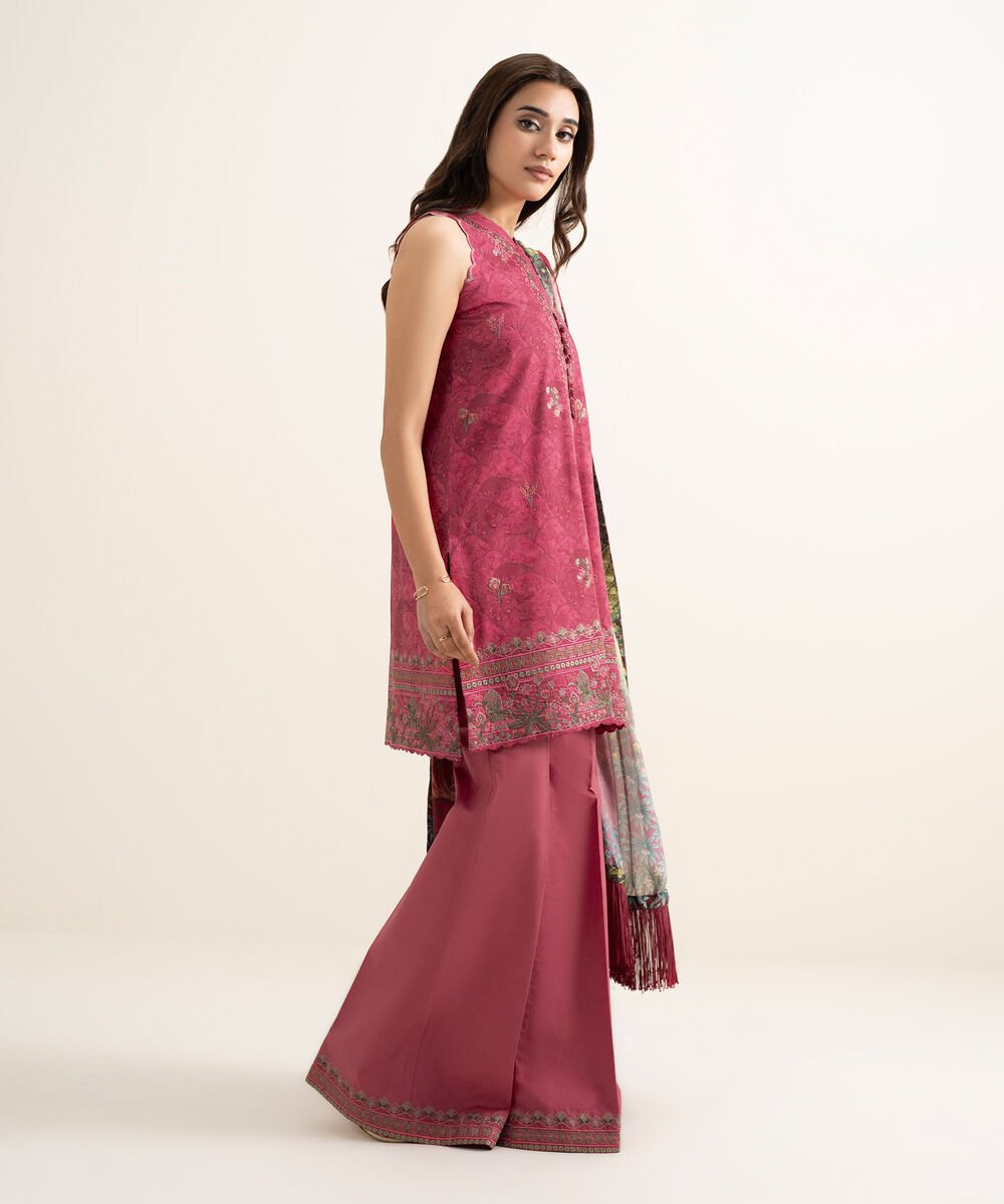 3 Piece - Embroidered Lawn Suit