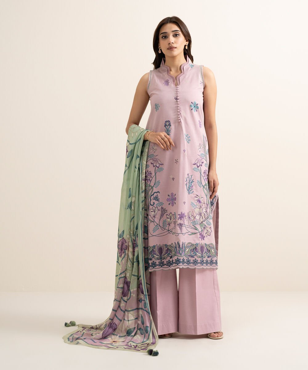 3 Piece - Embroidered Lawn Suit