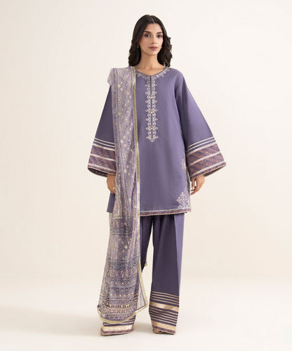 3 Piece - Embroidered Lawn Suit