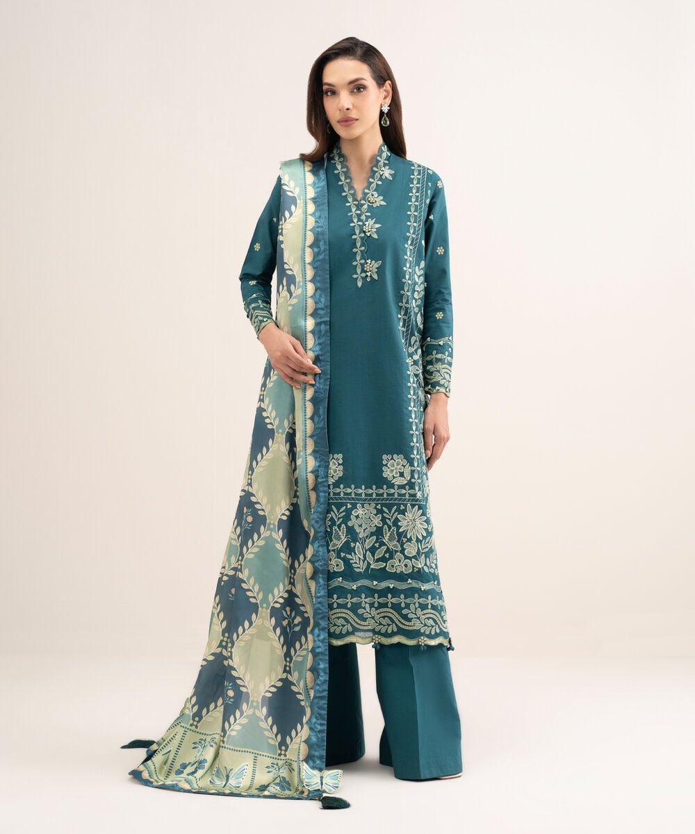3 Piece - Embroidered Lawn Suit