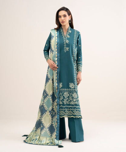 3 Piece - Embroidered Lawn Suit