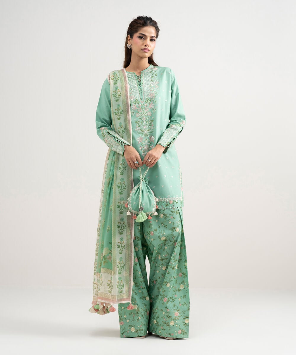 3 Piece - Embroidered Lawn Suit