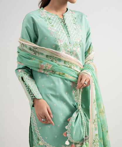 3 Piece - Embroidered Lawn Suit