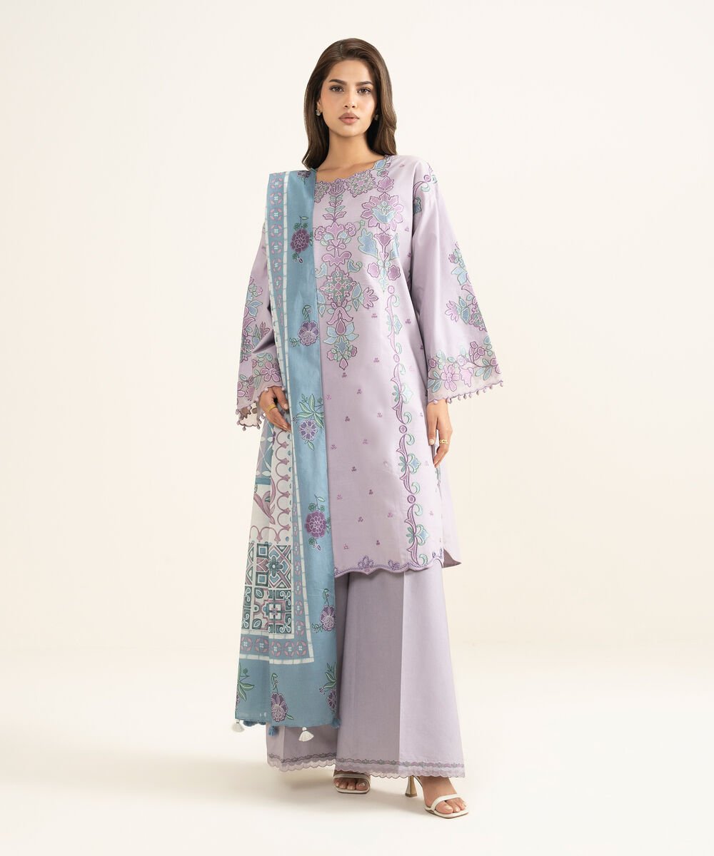 3 Piece - Embroidered Lawn Suit