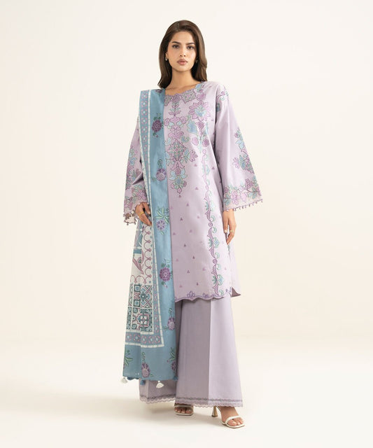 3 Piece - Embroidered Lawn Suit