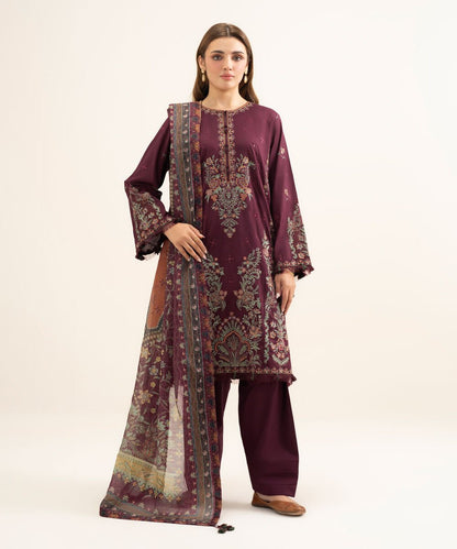 3 Piece - Embroidered Lawn Suit