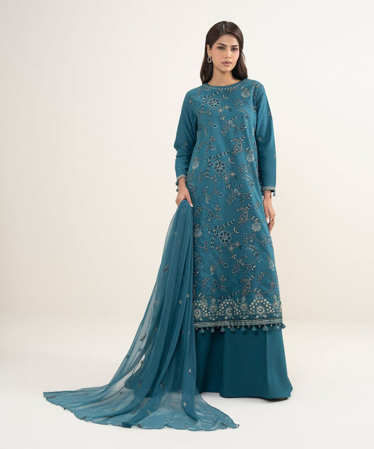 3 Piece - Embroidered Lawn Suit