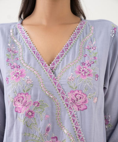Embroidered Cotton Viscose Shirt