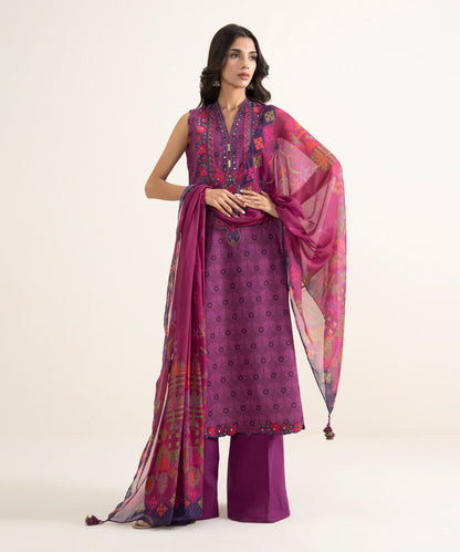 3 Piece - Embroidered Lawn Suit