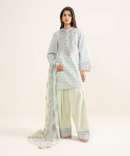 3 Piece - Embroidered Lawn Suit