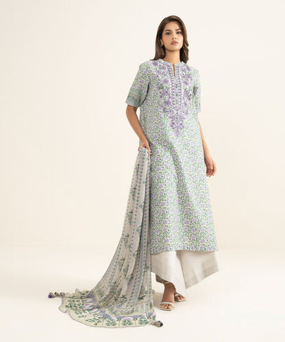 3 Piece - Embroidered Lawn Suit