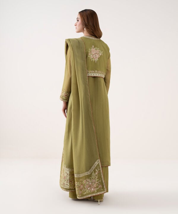 3 Piece - Embroidered Karandi Suit