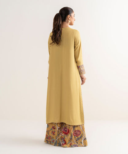 Embroidered Raw Silk Shirt