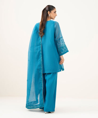 3 Piece - Embroidered Karandi Suit