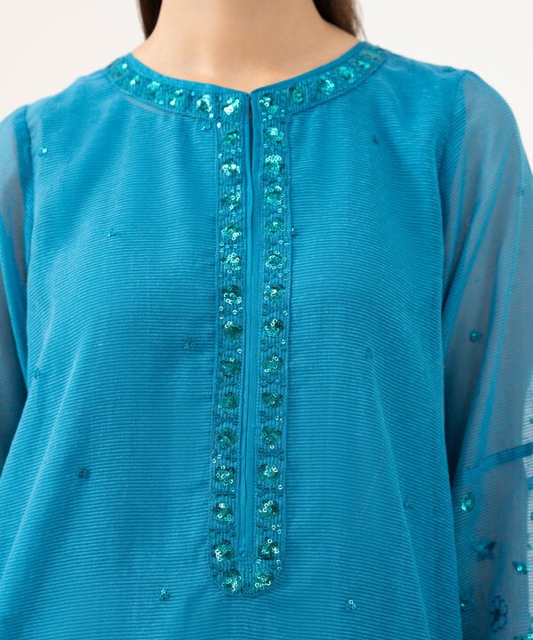 3 Piece - Embroidered Karandi Suit