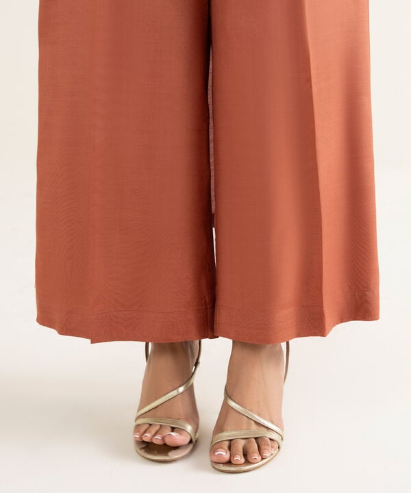 2 Piece - Embroidered Chiffon Suit