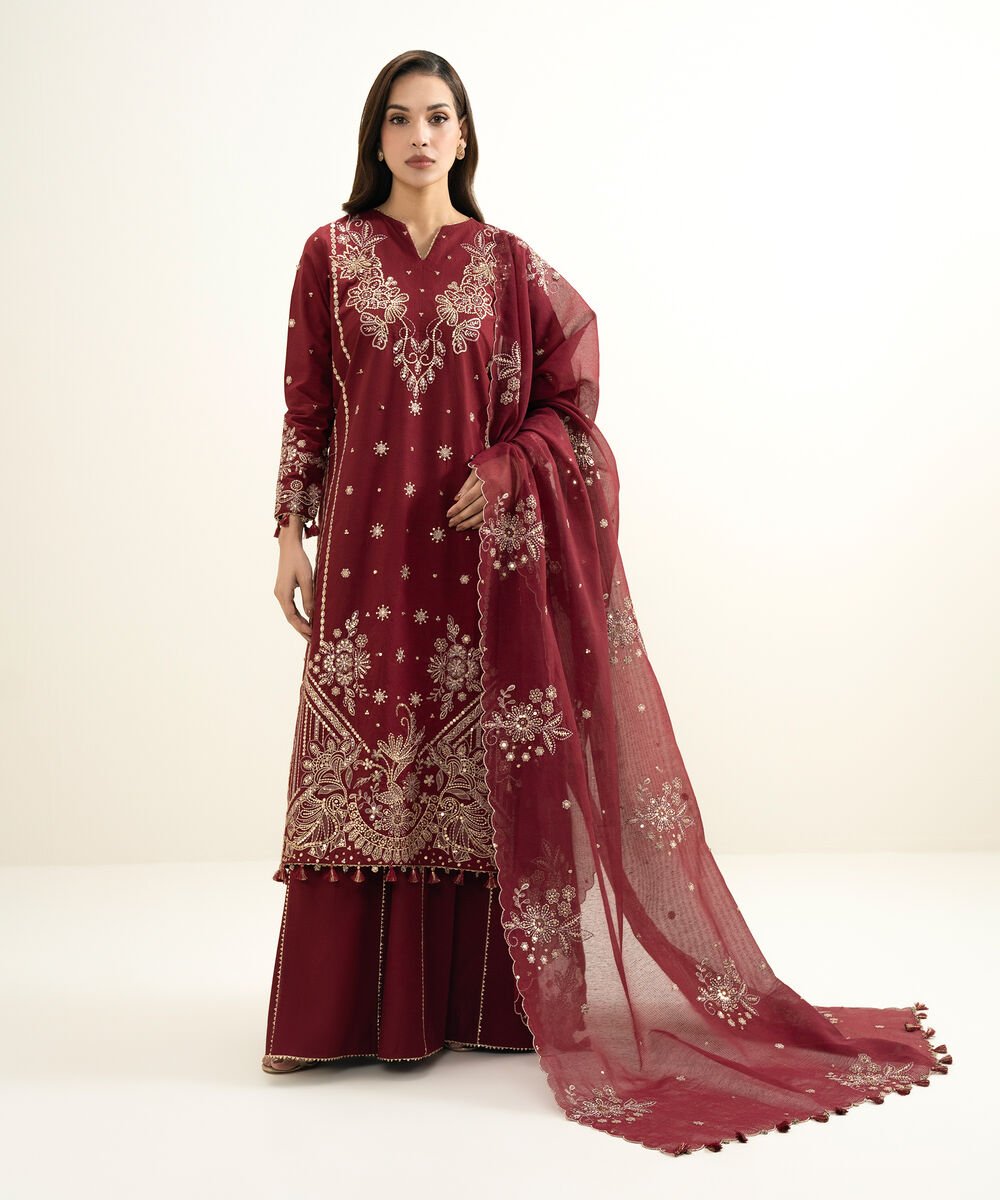 3 Piece - Embroidered Lawn Suit