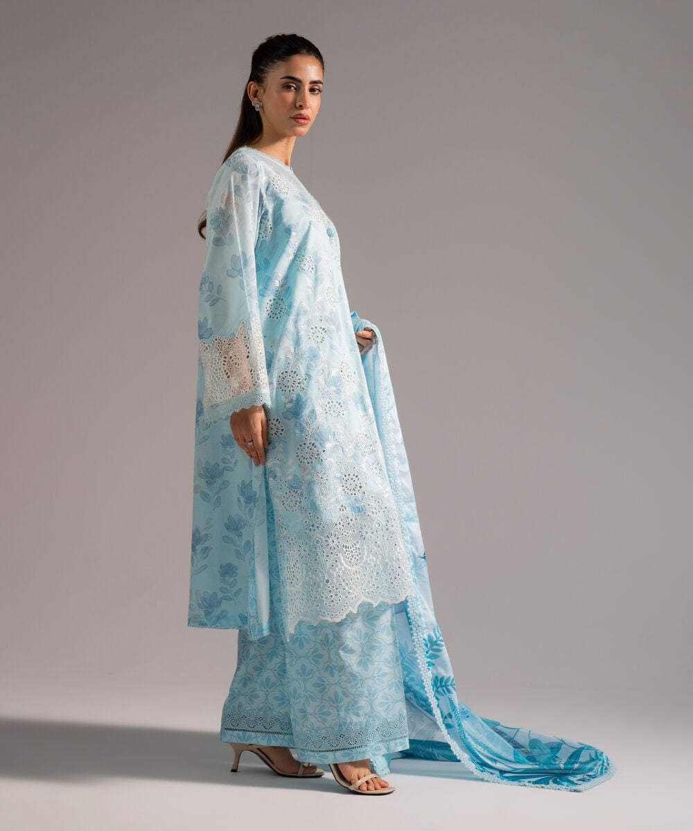 3 Piece - Embroidered Jacquard Suit