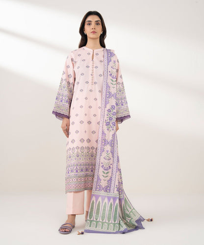 3 Piece - Embroidered Lawn Suit