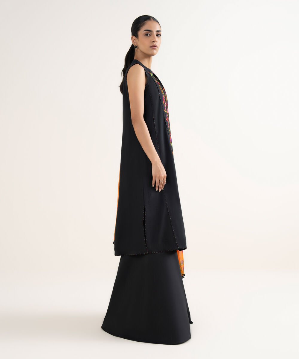 3 Piece - Embroidered Cotton Viscose Suit