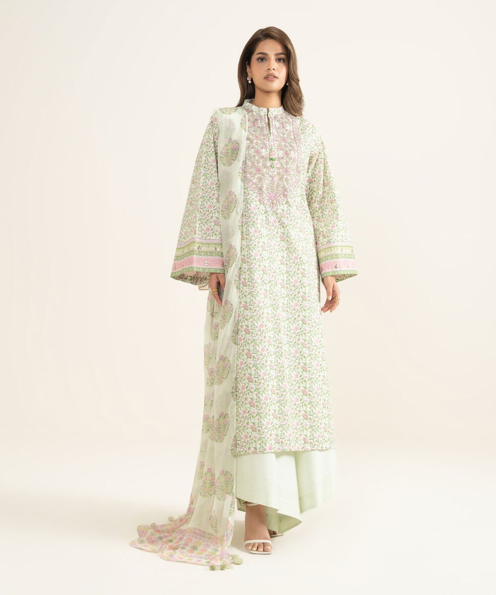 3 Piece - Embroidered Lawn Suit
