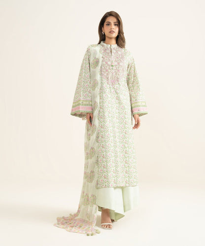 3 Piece - Embroidered Lawn Suit