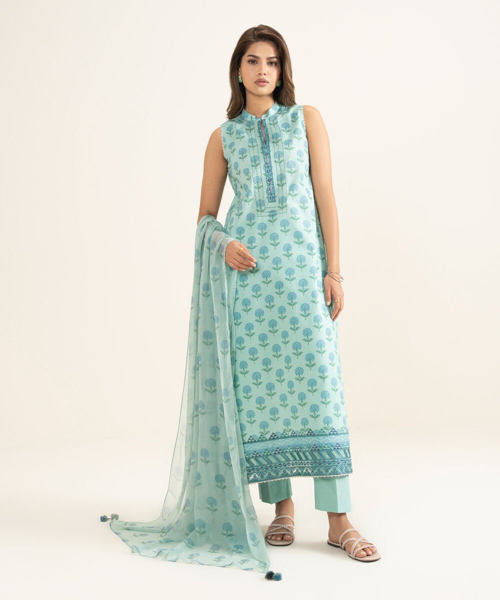 3 Piece - Embroidered Lawn Suit