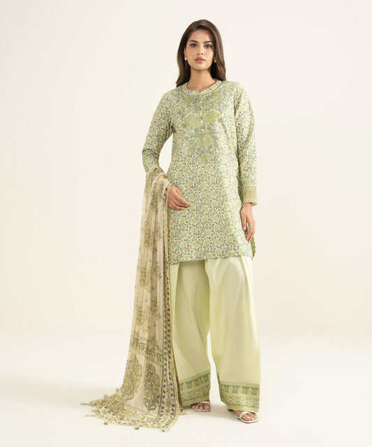 3 Piece - Embroidered Lawn Suit