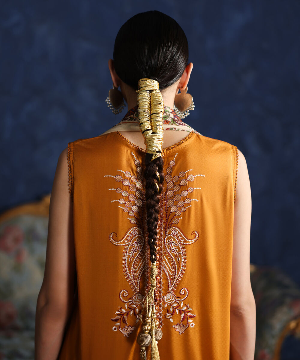 3 Piece - Embroidered Dobby Suit