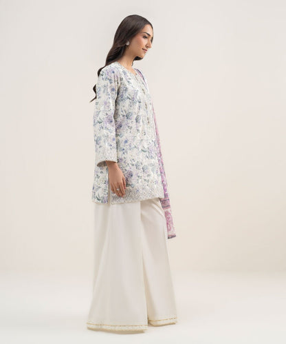 3 Piece - Embroidered Zari Lawn Suit