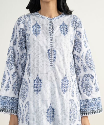 3 Piece - Embroidered Dobby Suit