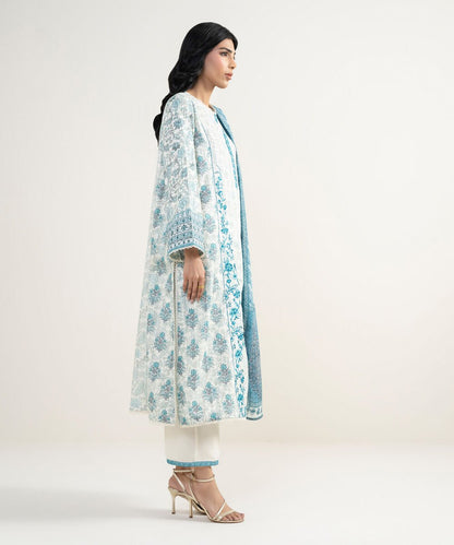3 Piece - Embroidered Dobby Suit