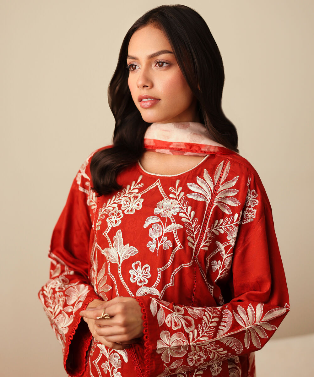 Embroidered Arabic Jacquard Shirt