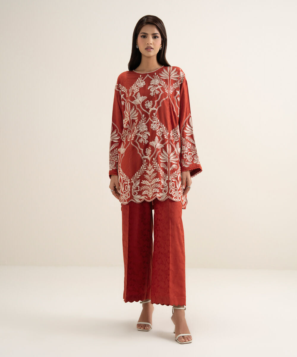 Embroidered Arabic Jacquard Shirt