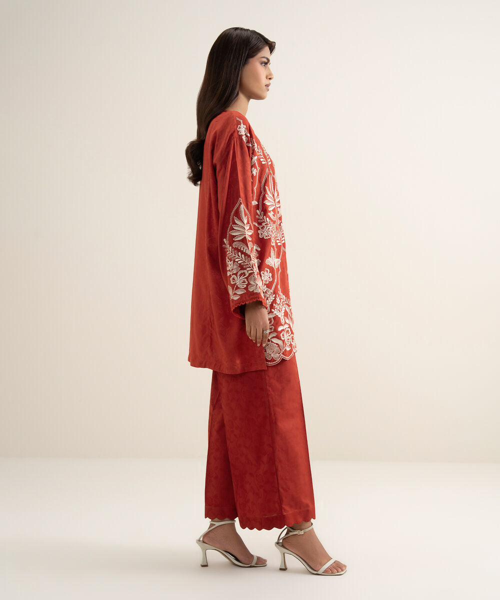Embroidered Arabic Jacquard Shirt