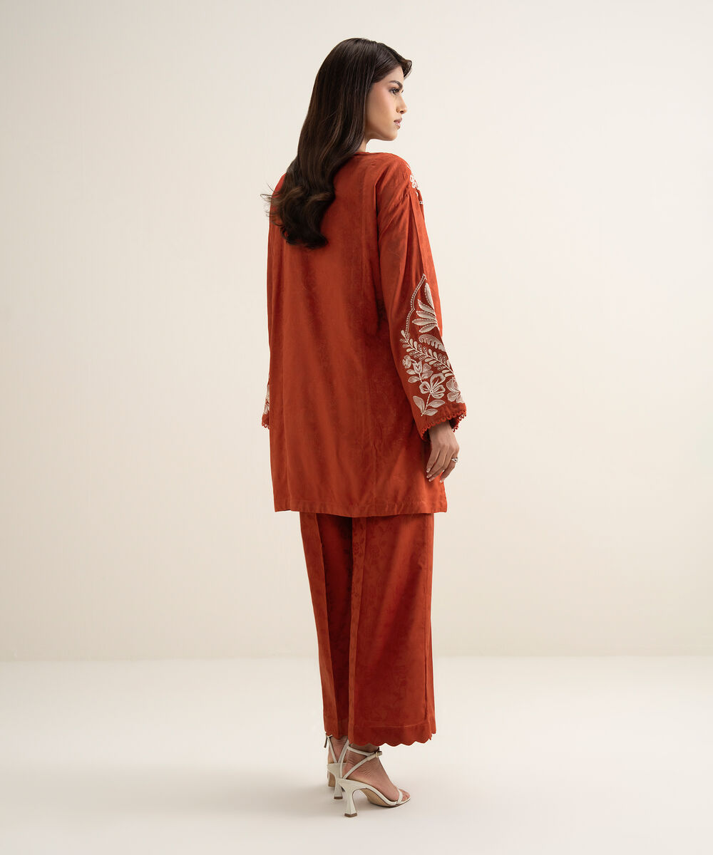 Embroidered Arabic Jacquard Shirt