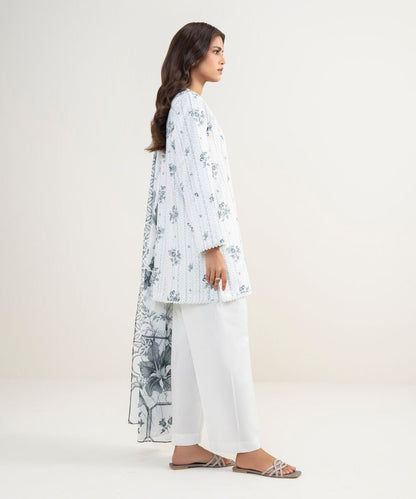 3 Piece - Printed Cambric Suit