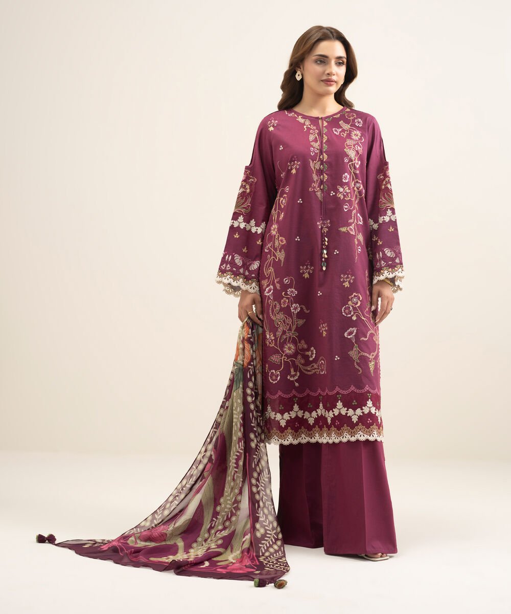 3 Piece - Embroidered Lawn Suit