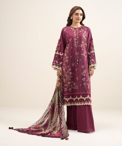 3 Piece - Embroidered Lawn Suit