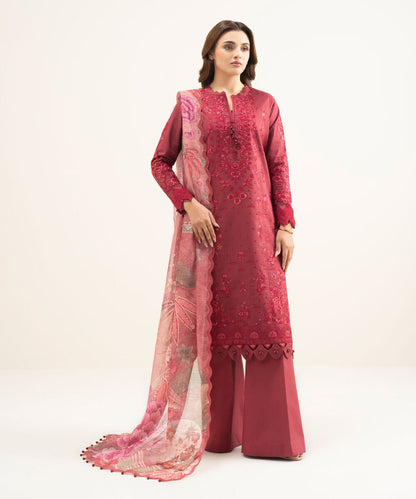 3 Piece - Embroidered Lawn Suit