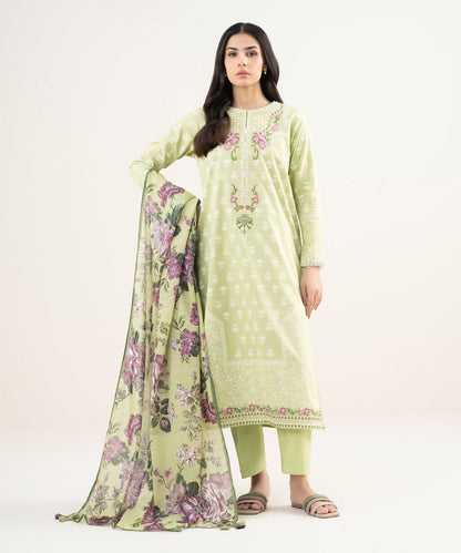 3 Piece - Embroidered Lawn Suit
