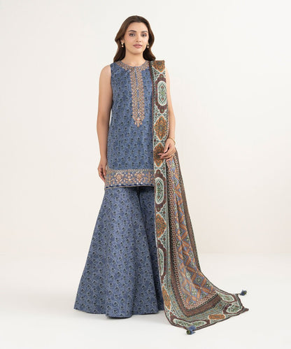 3 Piece - Embroidered Lawn Suit