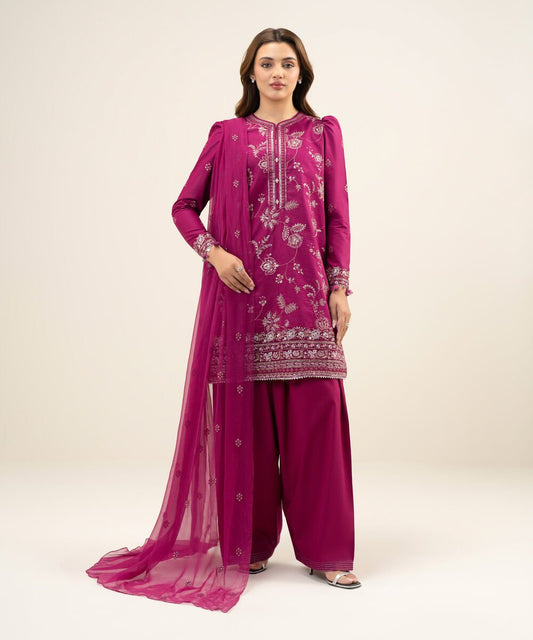 3 Piece - Embroidered Lawn Suit