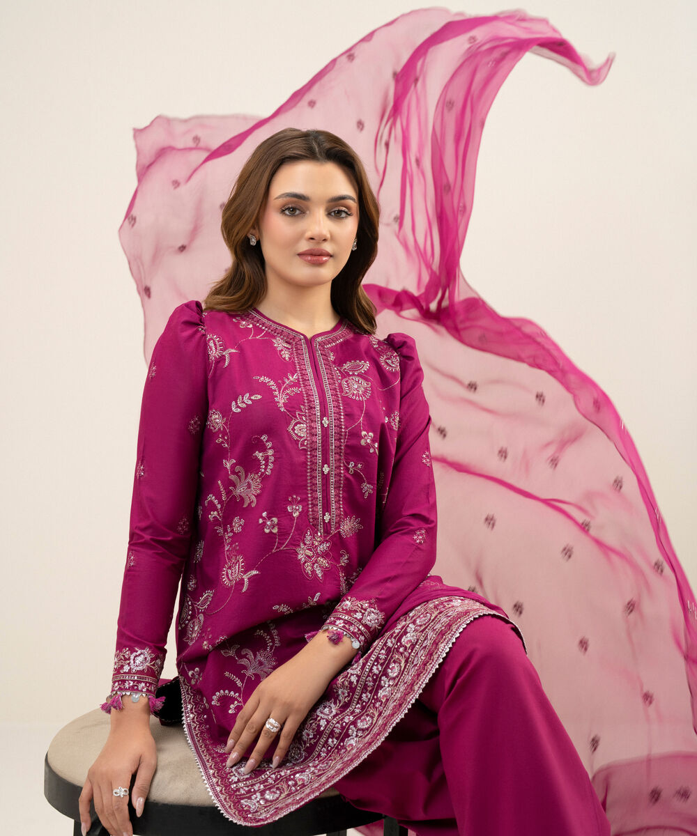 3 Piece - Embroidered Lawn Suit