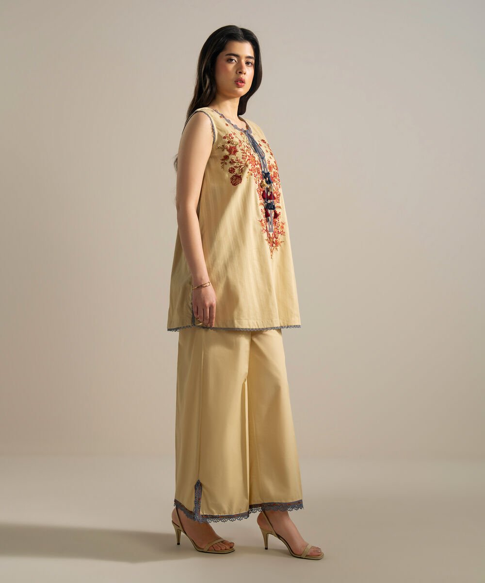 Embroidered Leno Kara Shirt